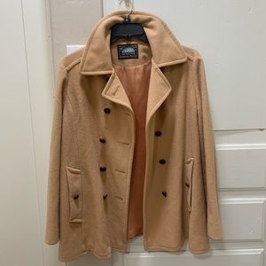 MAKINTOSH DOUBLE BREASTED WOOL PEA COAT